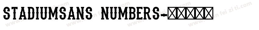 StadiumSans Numbers字体转换